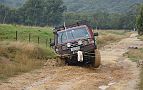 16-Caterpillar needs a winch to extract his vehicle from the bog